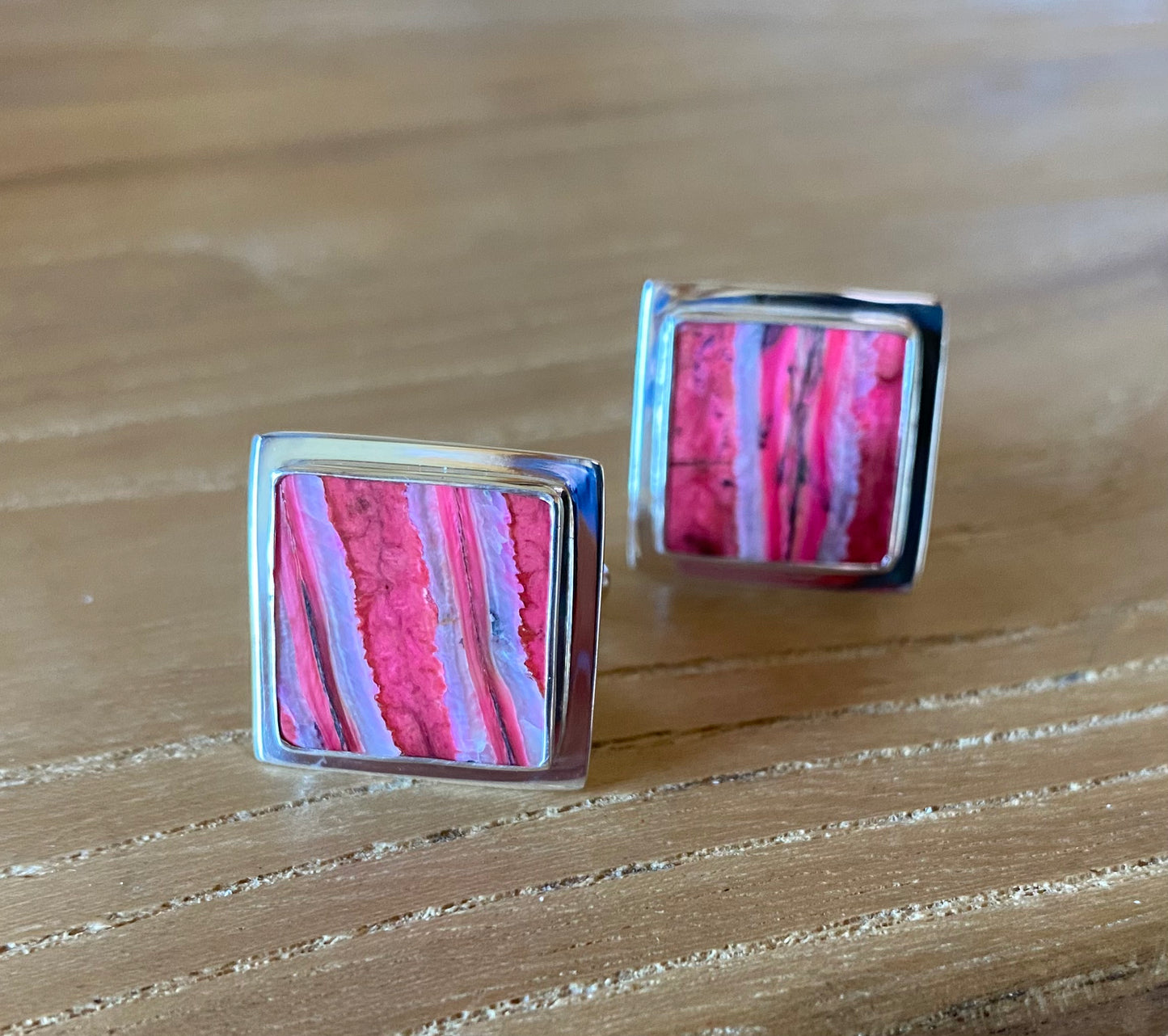 Square, Flat Mammoth Tooth Cufflinks