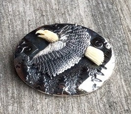 Flying Eagle on Oval Pin/ Pendant