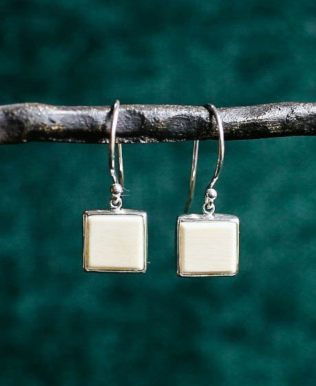 Square Mammoth Earrings