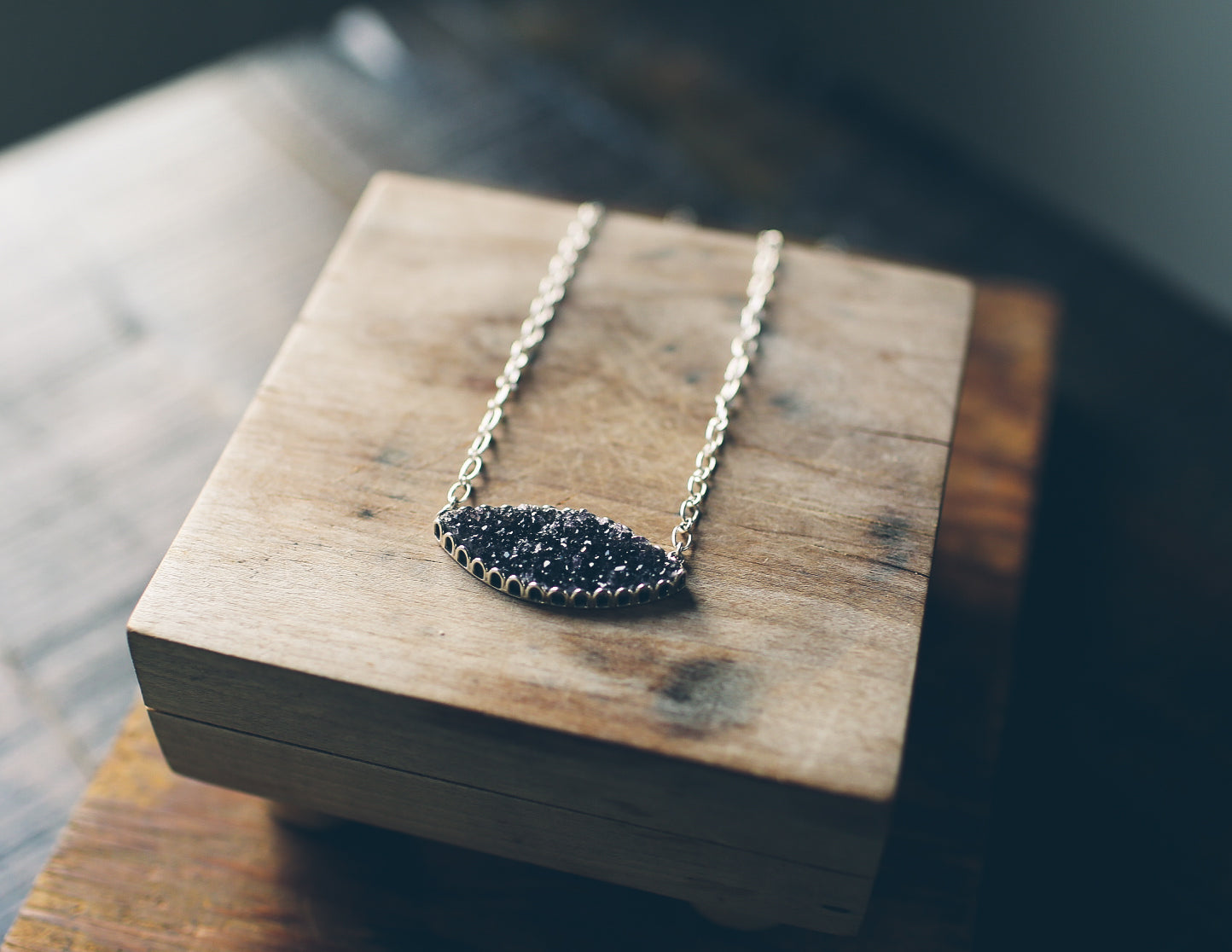 Druzy Marquise Necklace