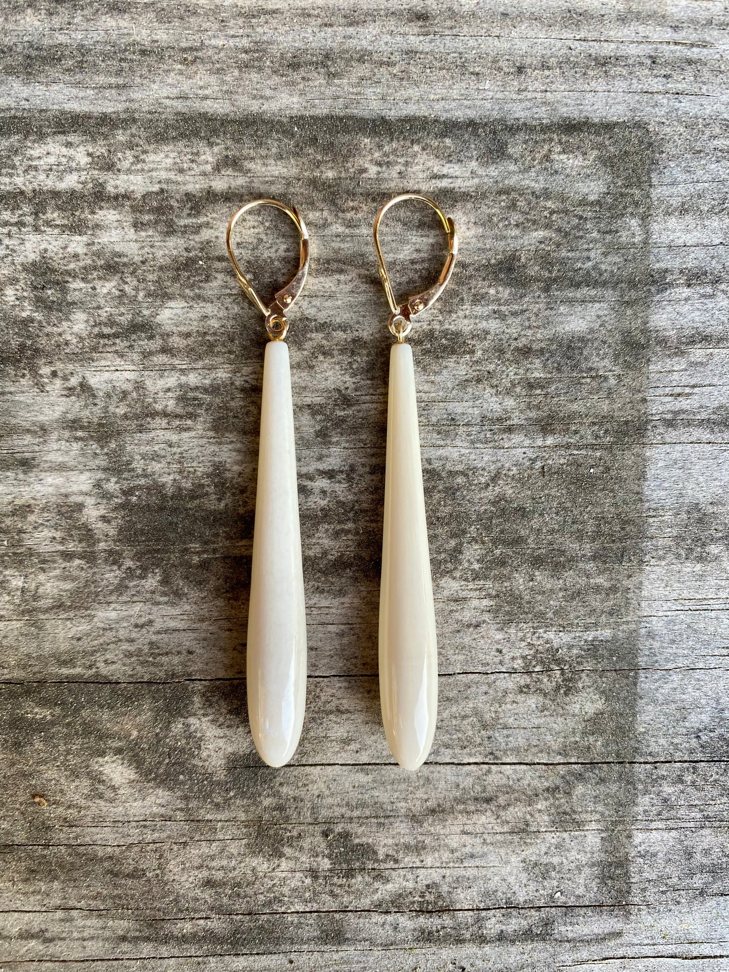 Mammoth Drop Earrings 50x7mm