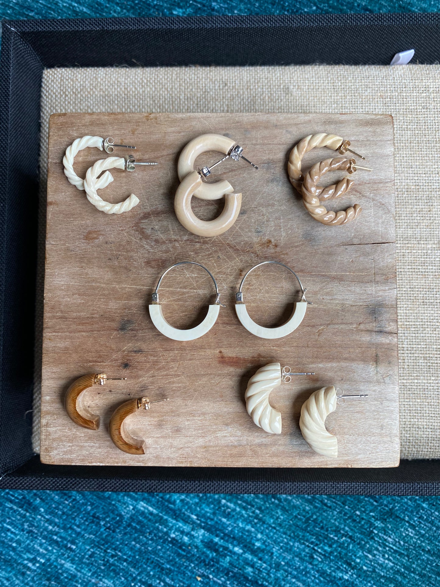 Vintage Puffed Rope Hoops