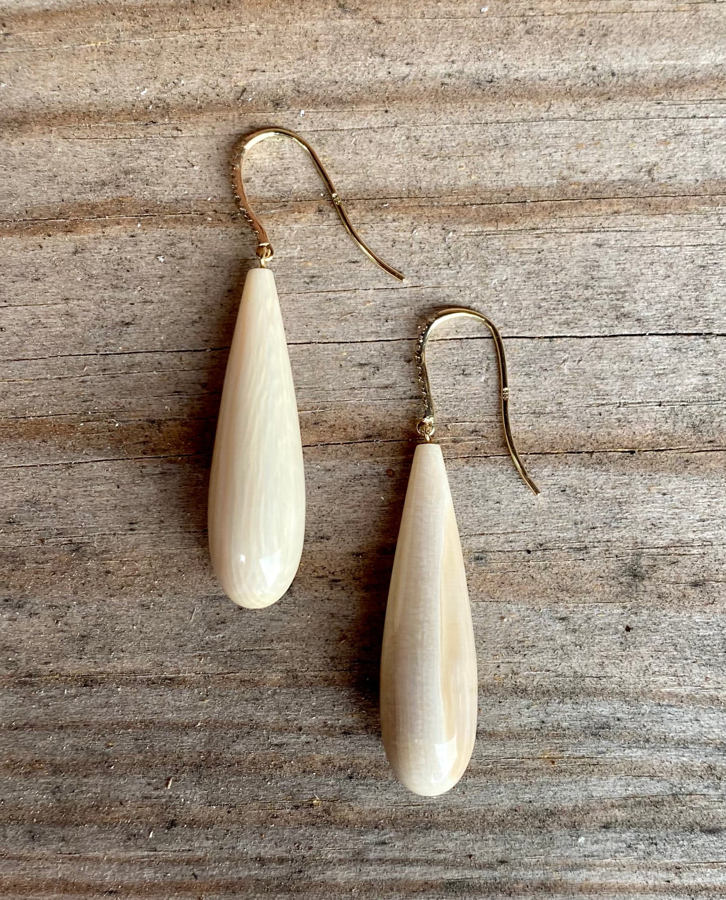 Mammoth Drop Diamond Pave Earrings