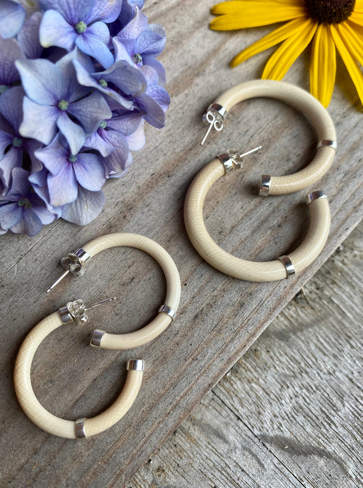 Mammoth Ivory Hoops