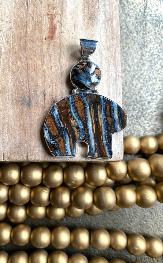 Mammoth Tooth Bear Pendant