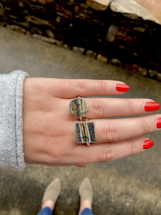 Mammoth Tooth Square Flat Ring