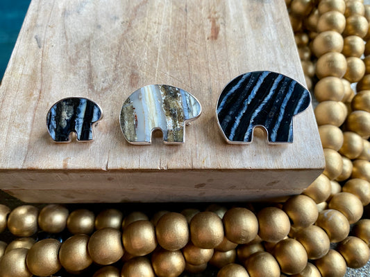 Mammoth Tooth Bear Pin/ Pendant