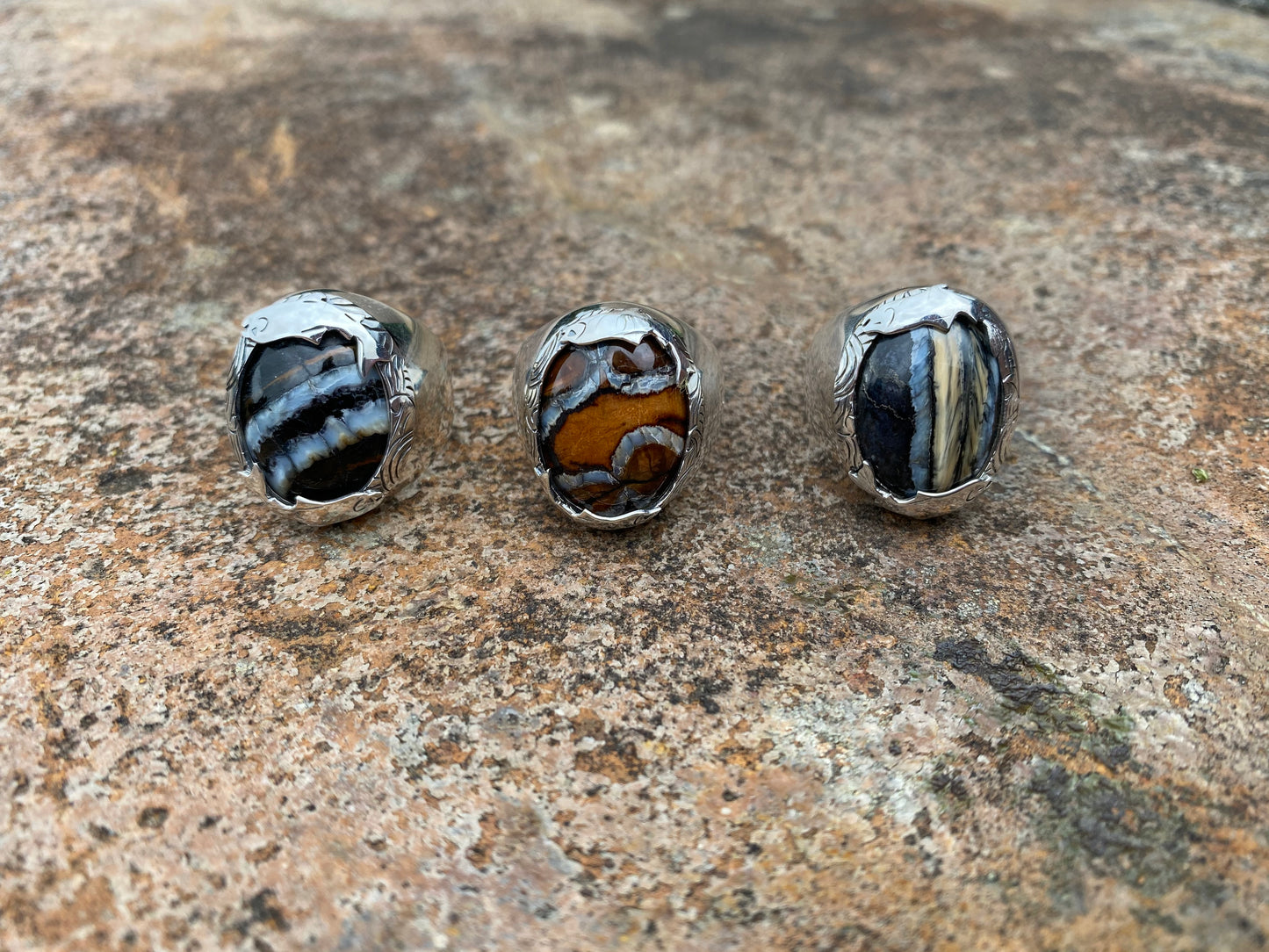 Nautical Oval Mammoth Tooth Ring