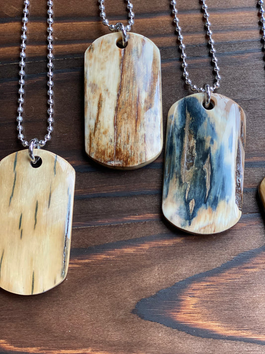 Prehistoric Mammoth Ivory Dog Tag