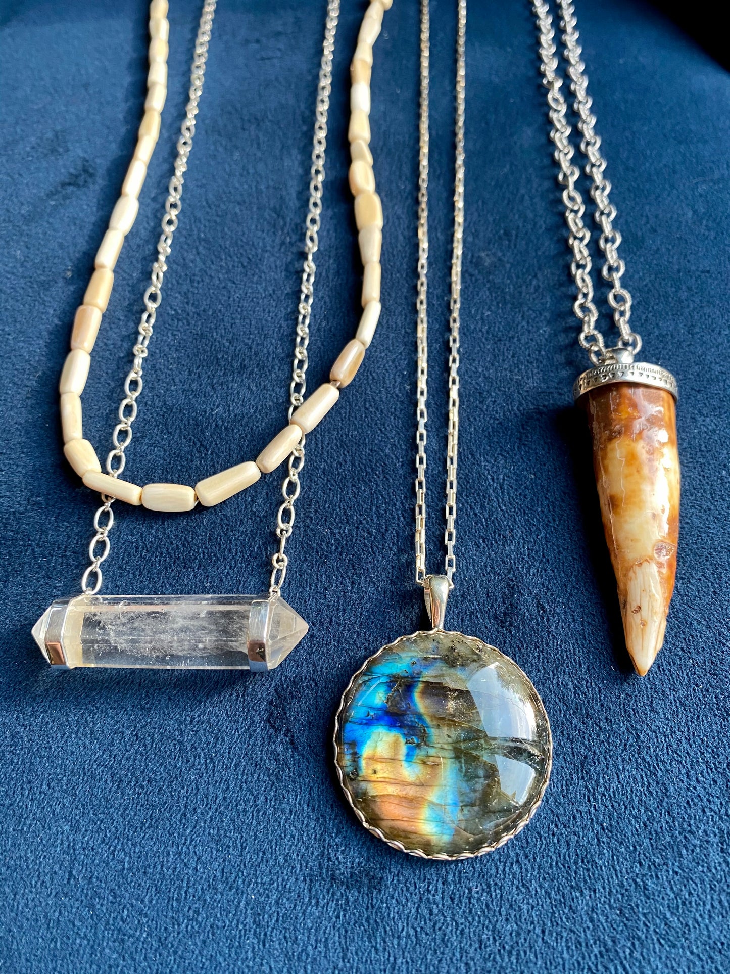 Round Labradorite Pendant