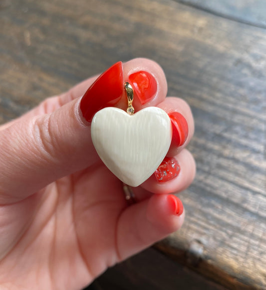 Diamond Mammoth Heart Pendant