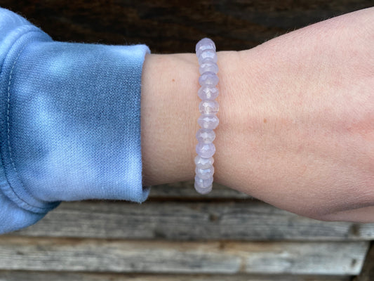 Faceted Chalcedony Bracelet