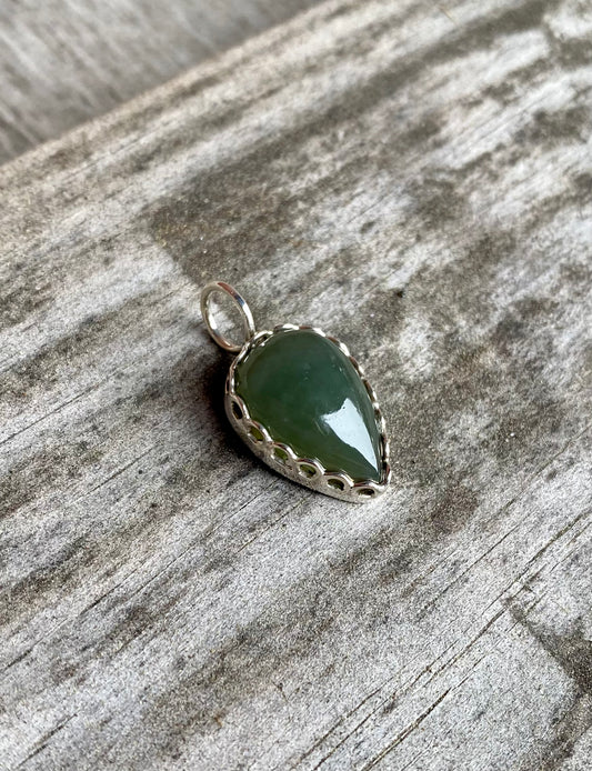 Jade Inverted Drop Pendant