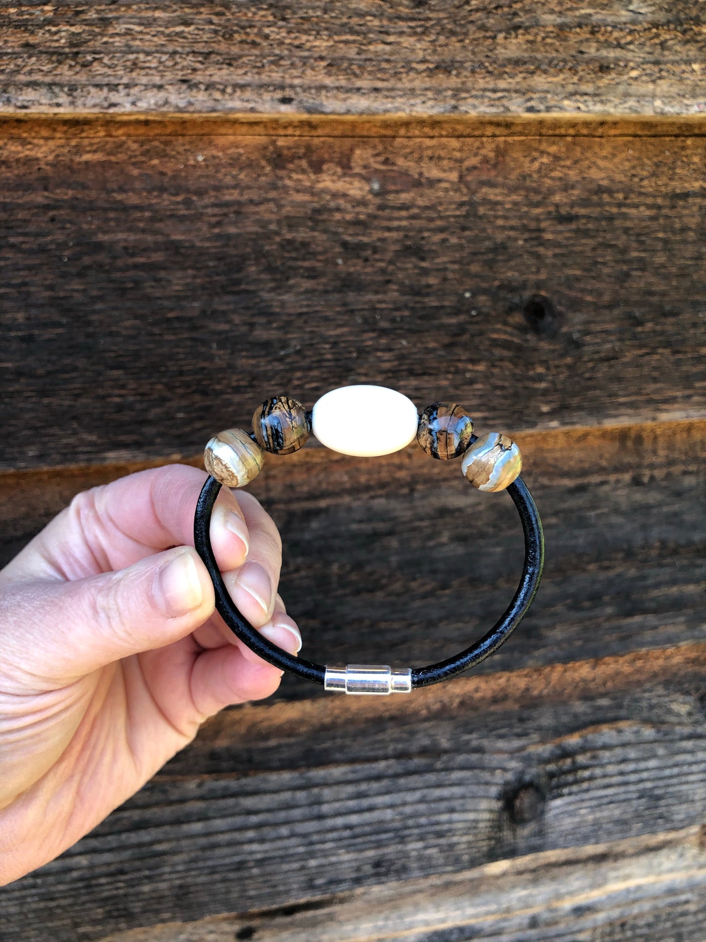 Woolly Mammoth Ivory + Tooth Bracelet