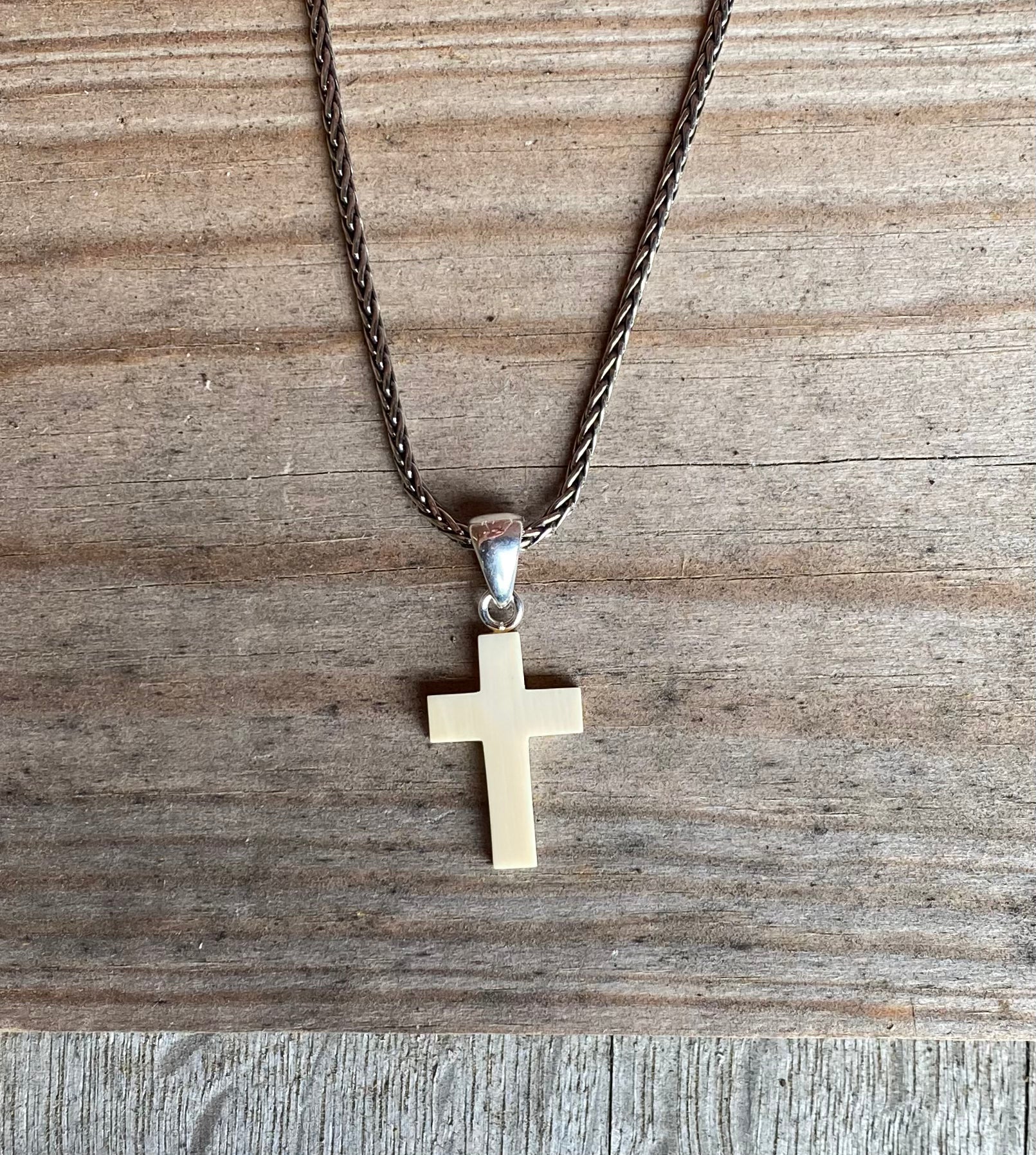 Fossil online cross necklace