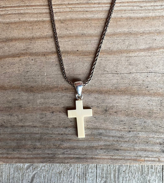 Mammoth Ivory Cross Necklace