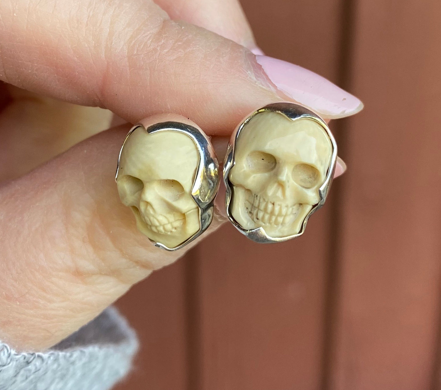 Mammoth Skull Earrings