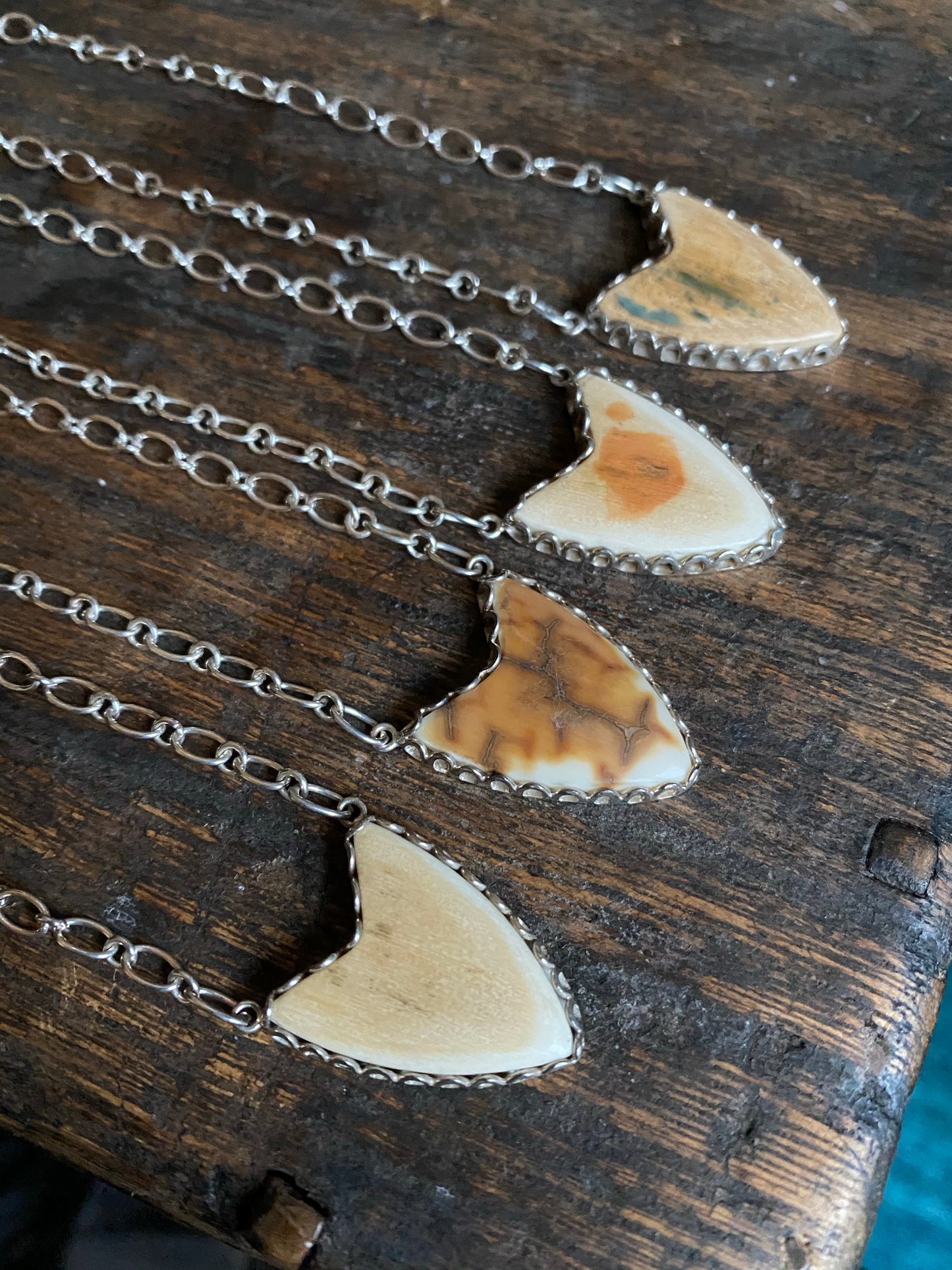 Mammoth Tusk Shield Necklace