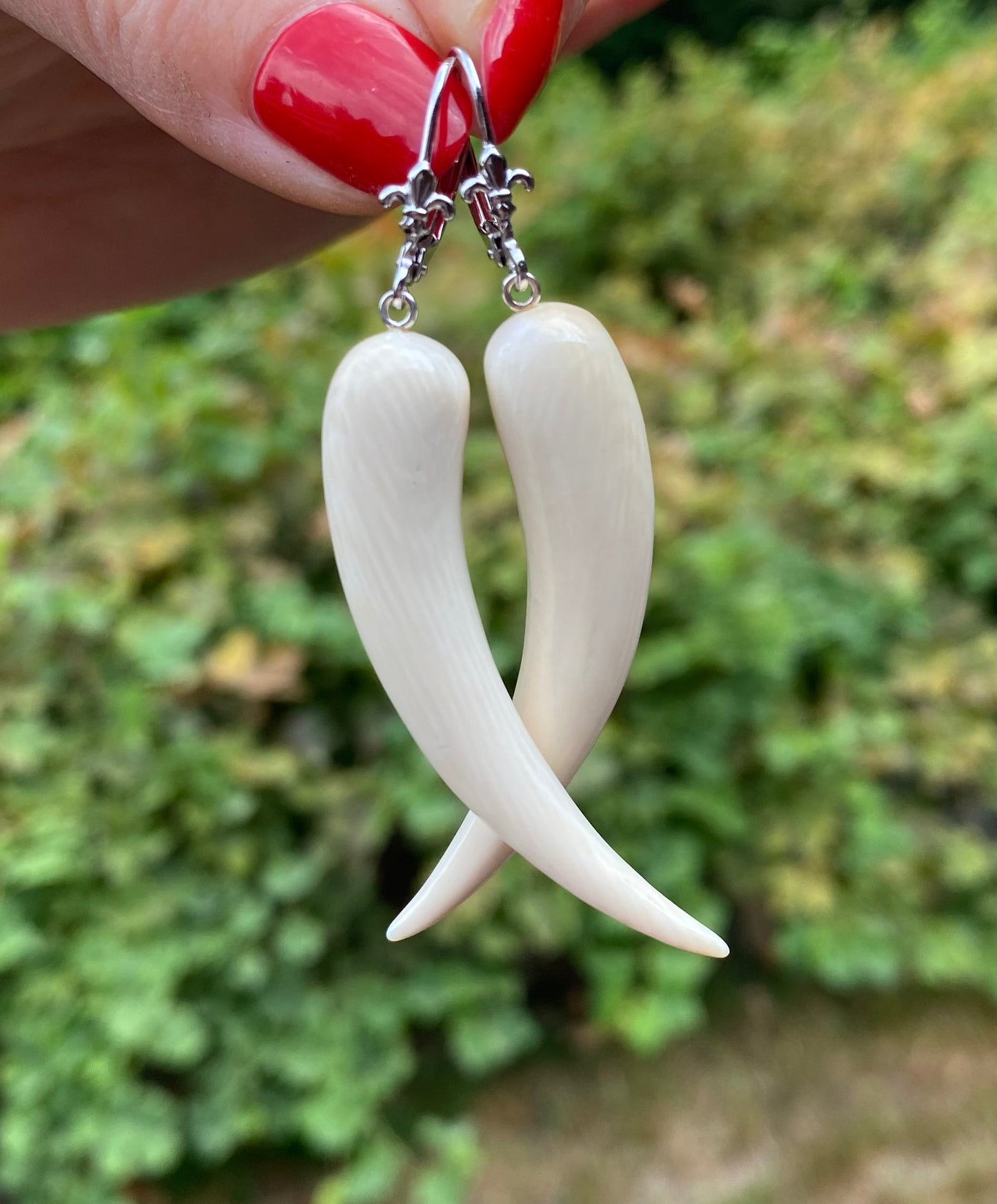 Mammoth Tusk Horn Earrings