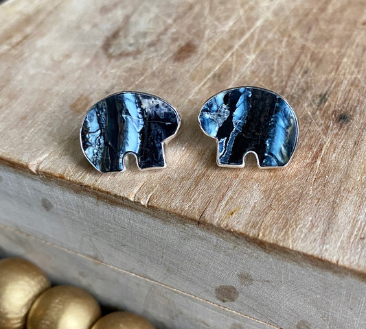Mammoth Tooth Bear Post Earrings