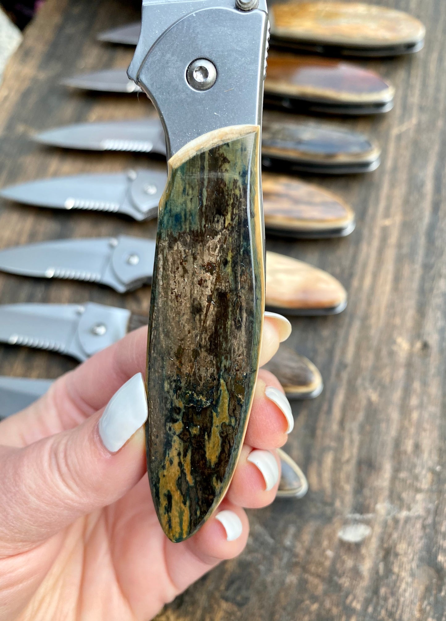 Kershaw Leek Fossil Mammoth Tusk Exterior Pocket Knife