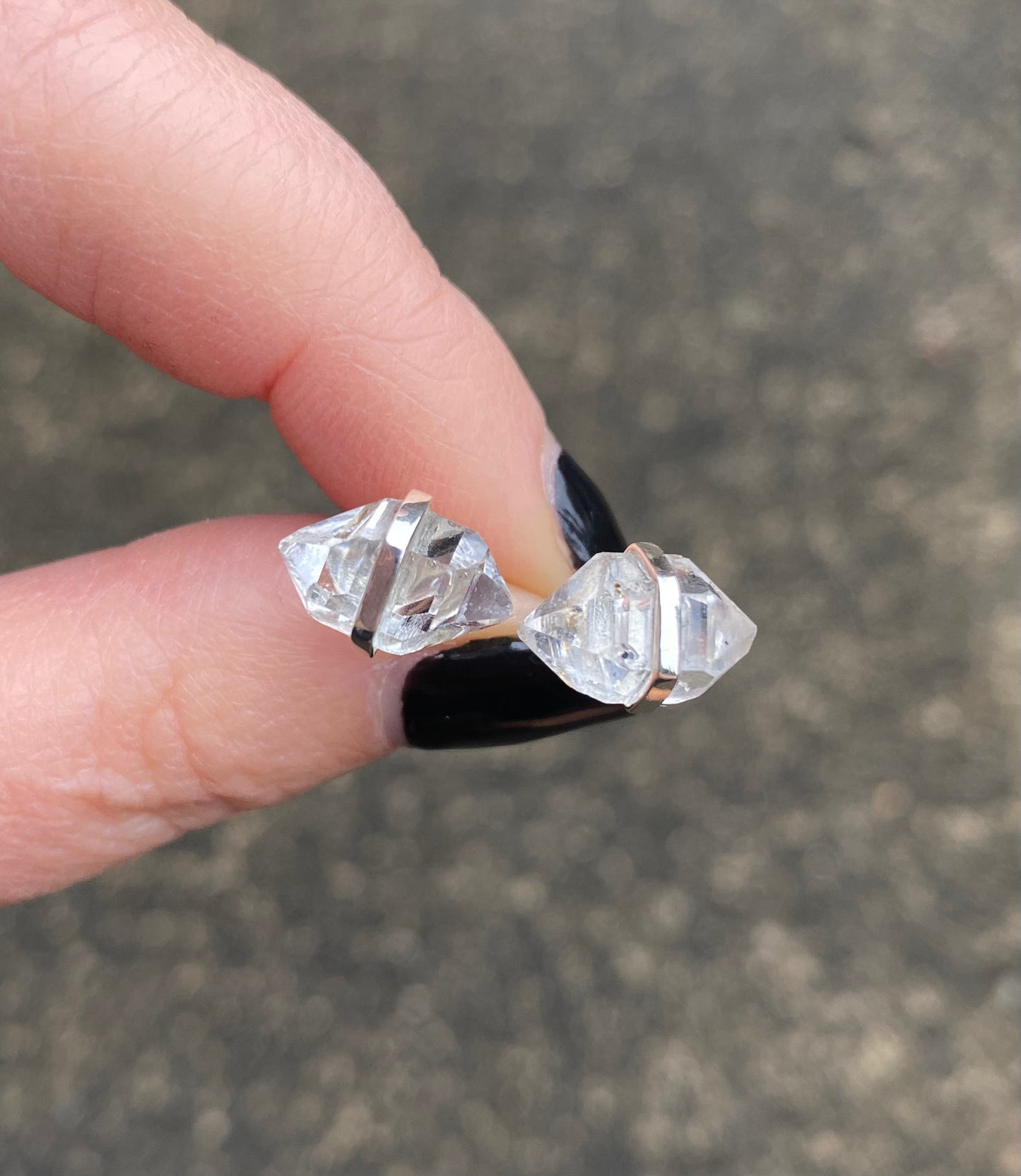 Herkimer Diamond Stud Earrings
