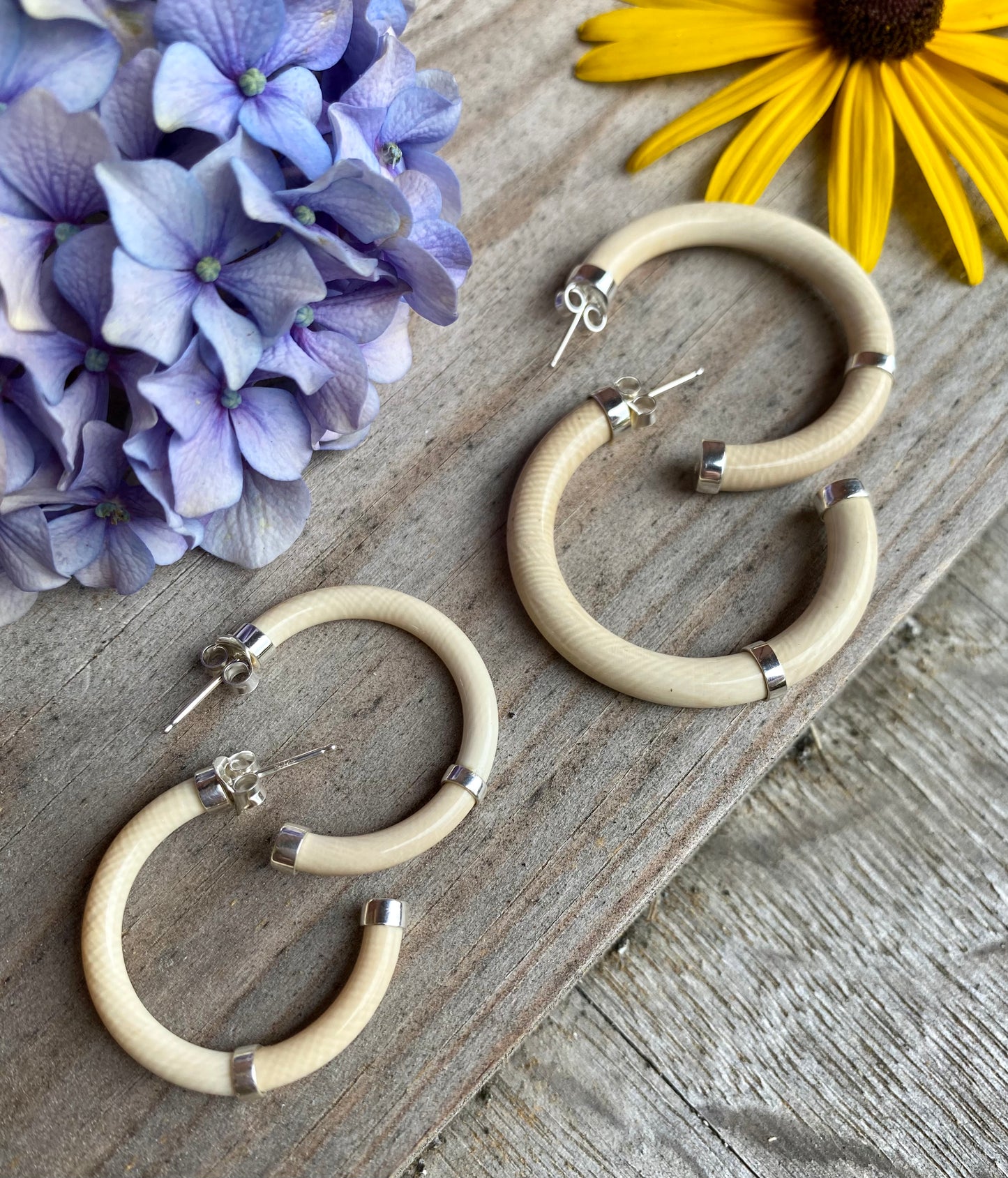 Mammoth Ivory Hoops