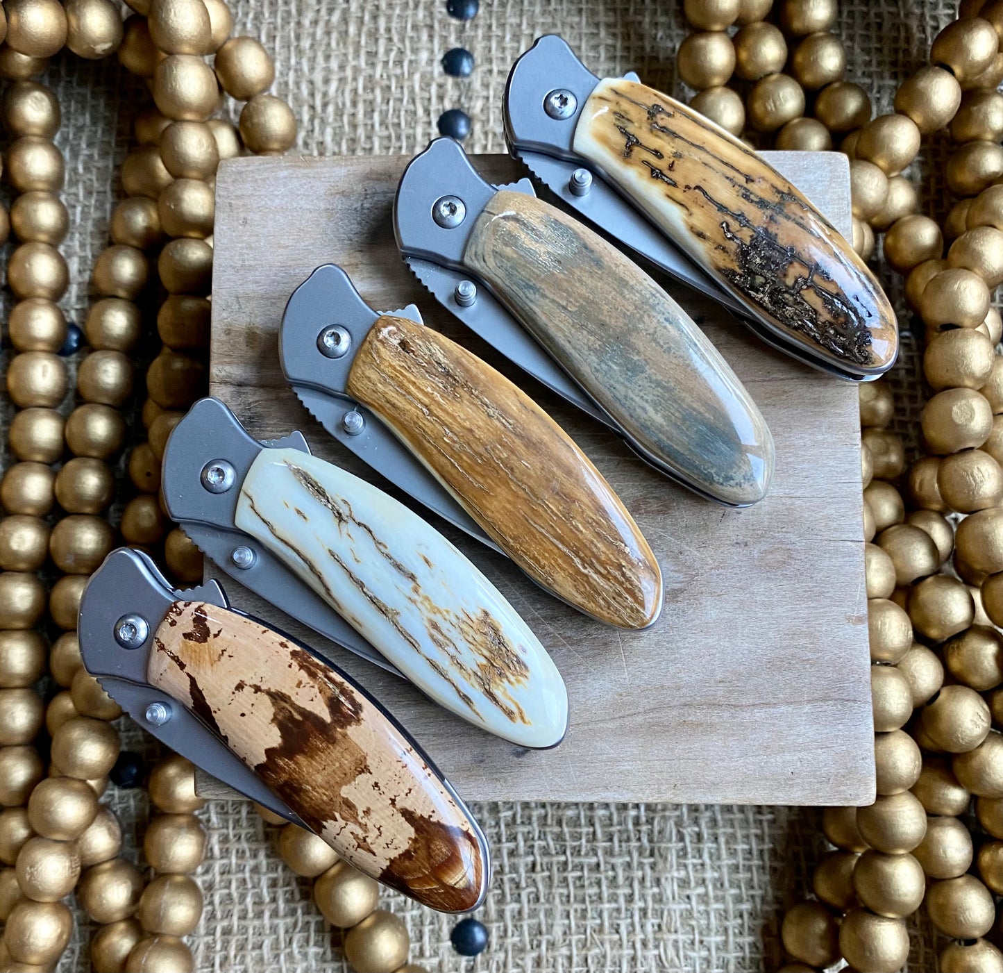 Kershaw Scallion Mammoth Ivory Pocket Knife