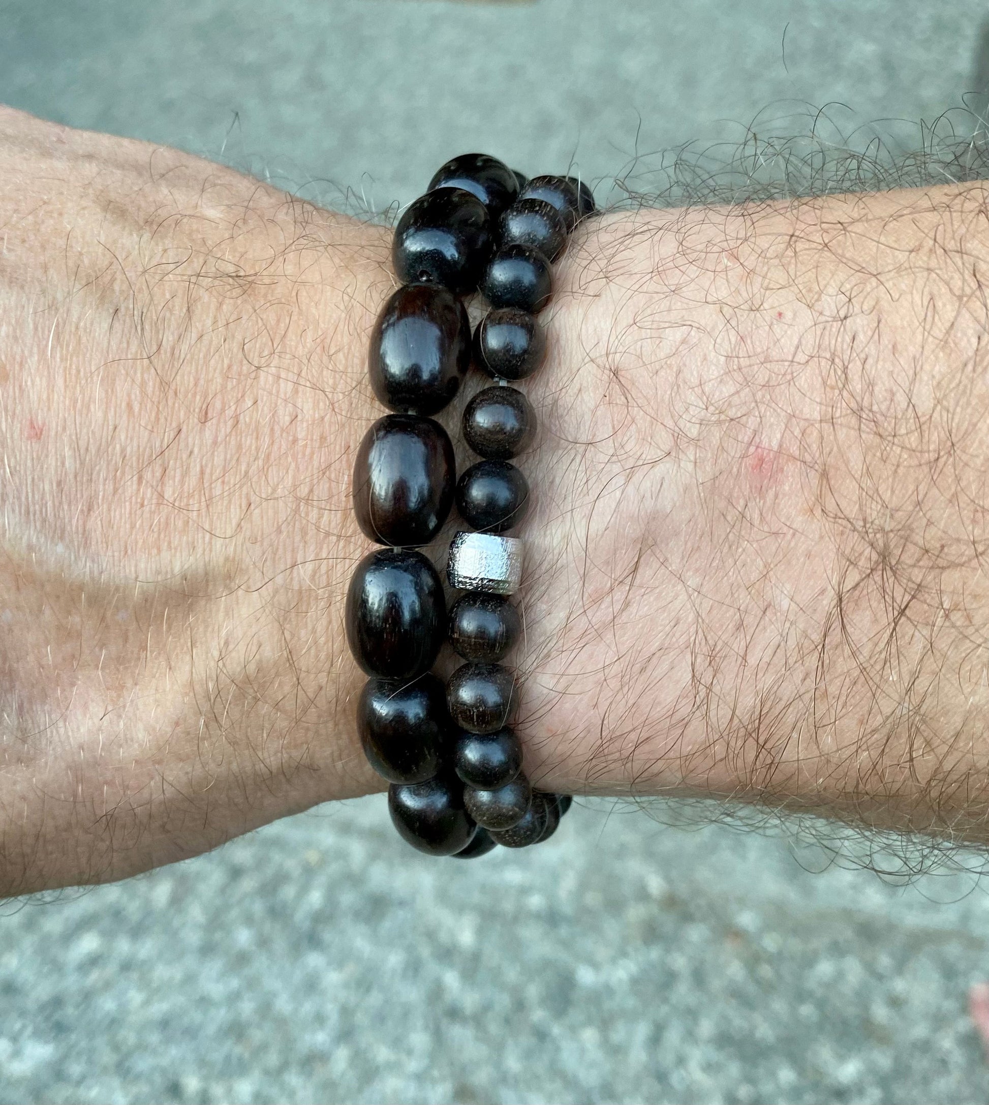 Wooden Skull Bead Bracelet – The Meteorite Traders