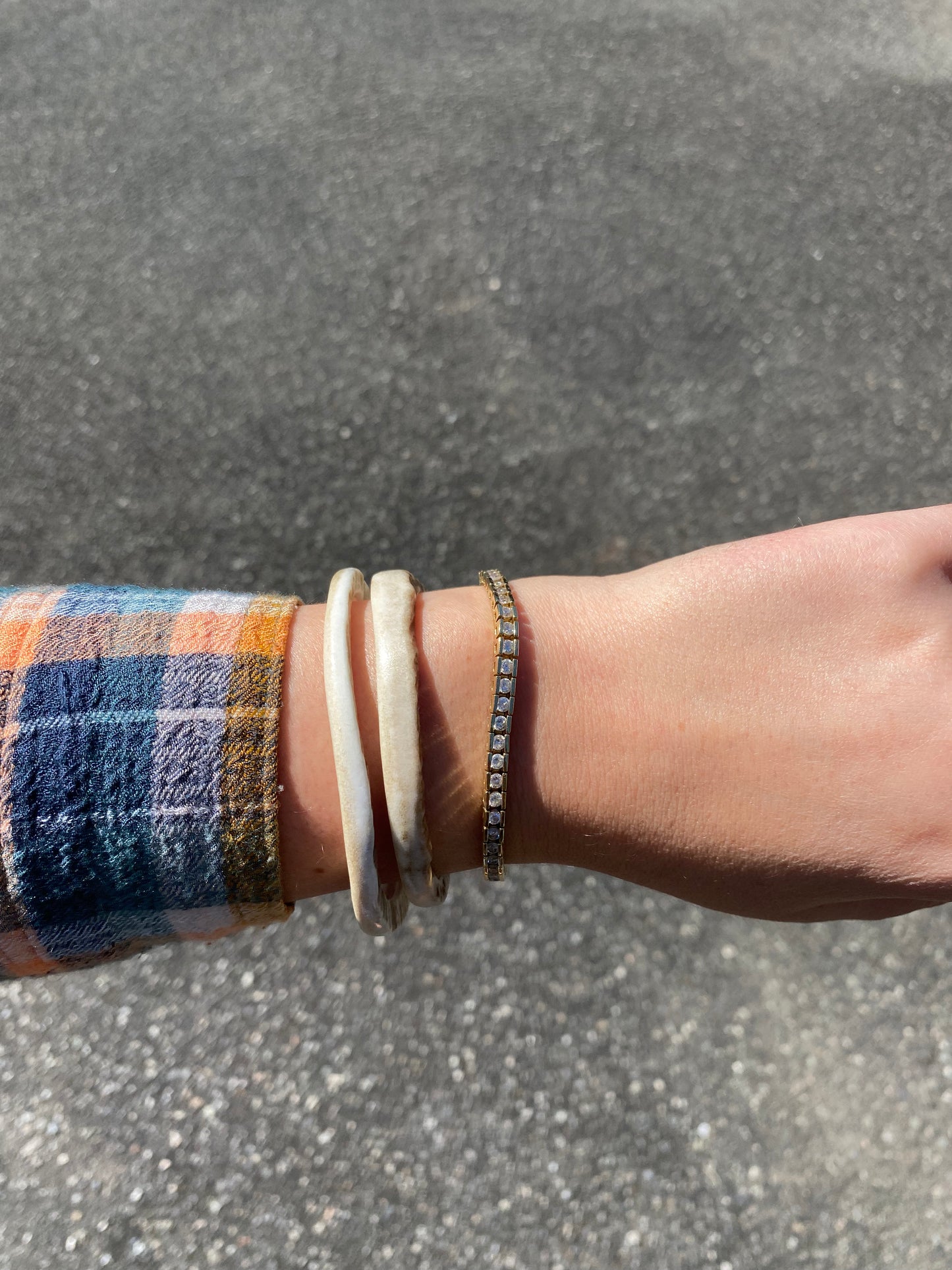 Naturally Shed Moose Antler Palm Bangle