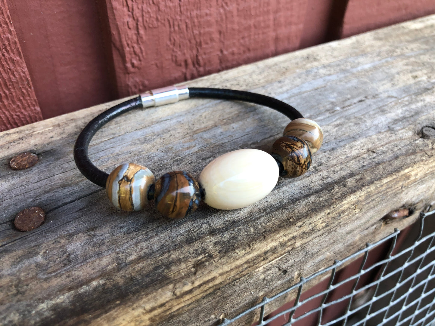 Woolly Mammoth Ivory + Tooth Bracelet