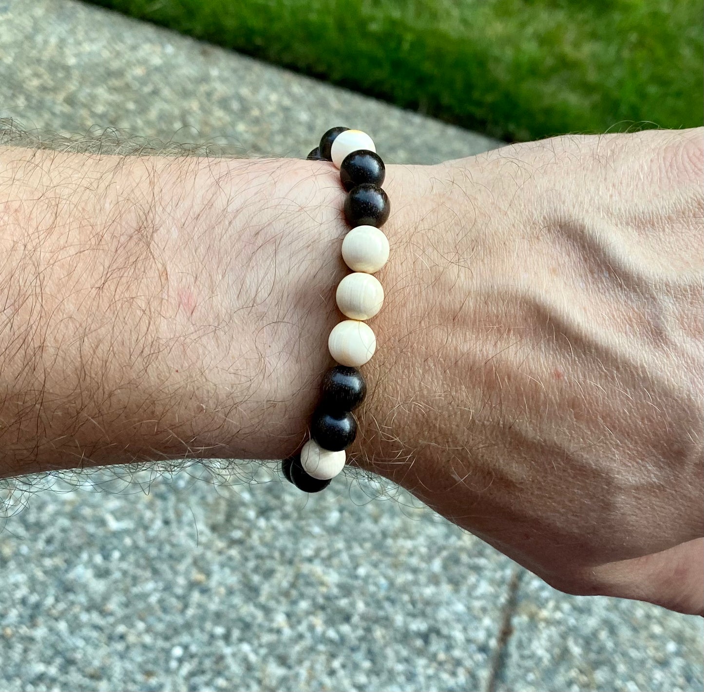Prehistoric Mammoth Tusk + Ebony Bracelet