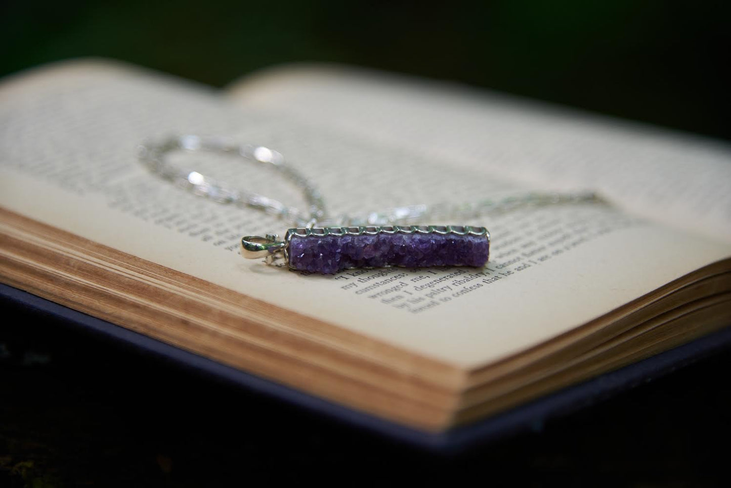 Druzy Bar Pendant