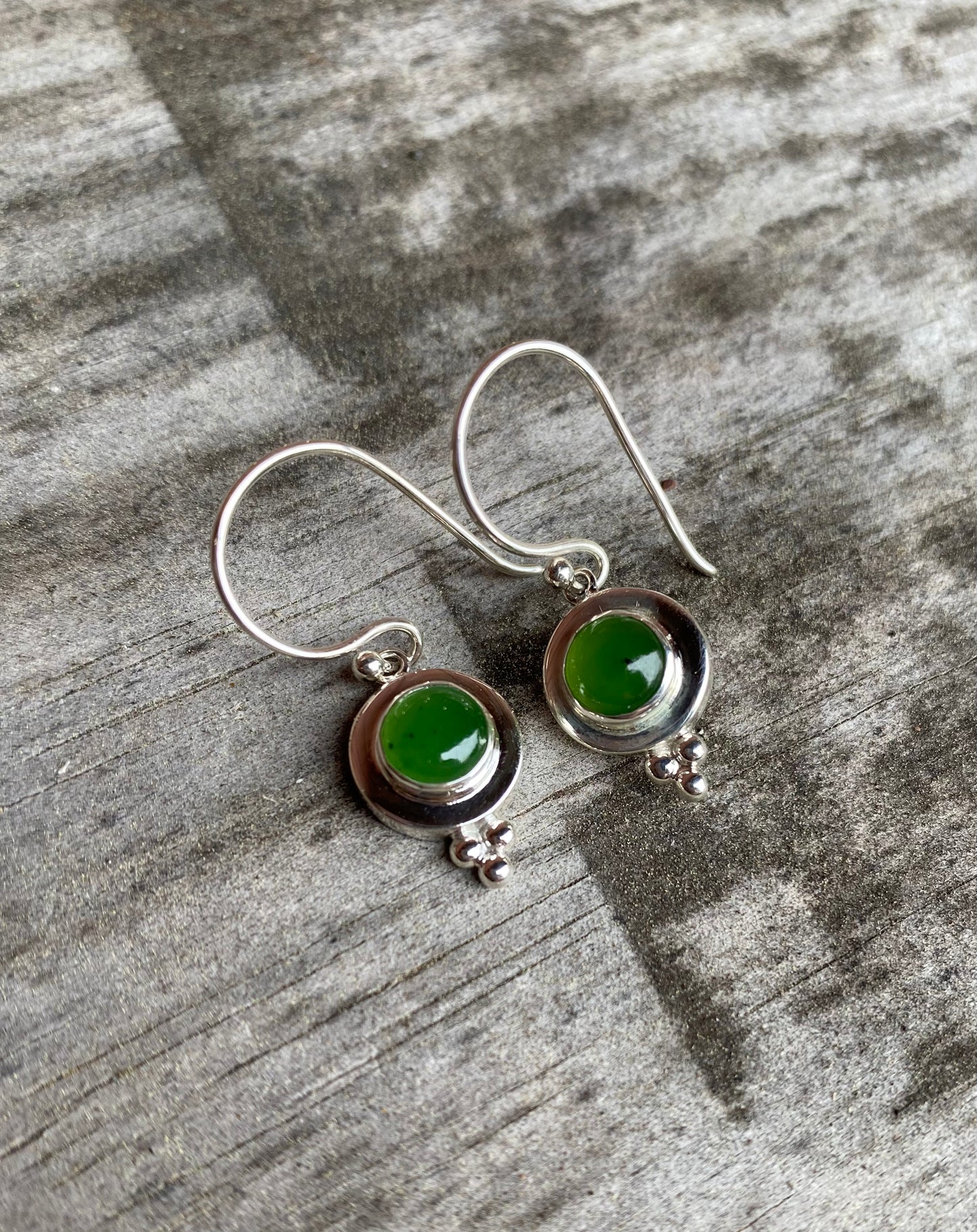 Jade Round Dots Earrings