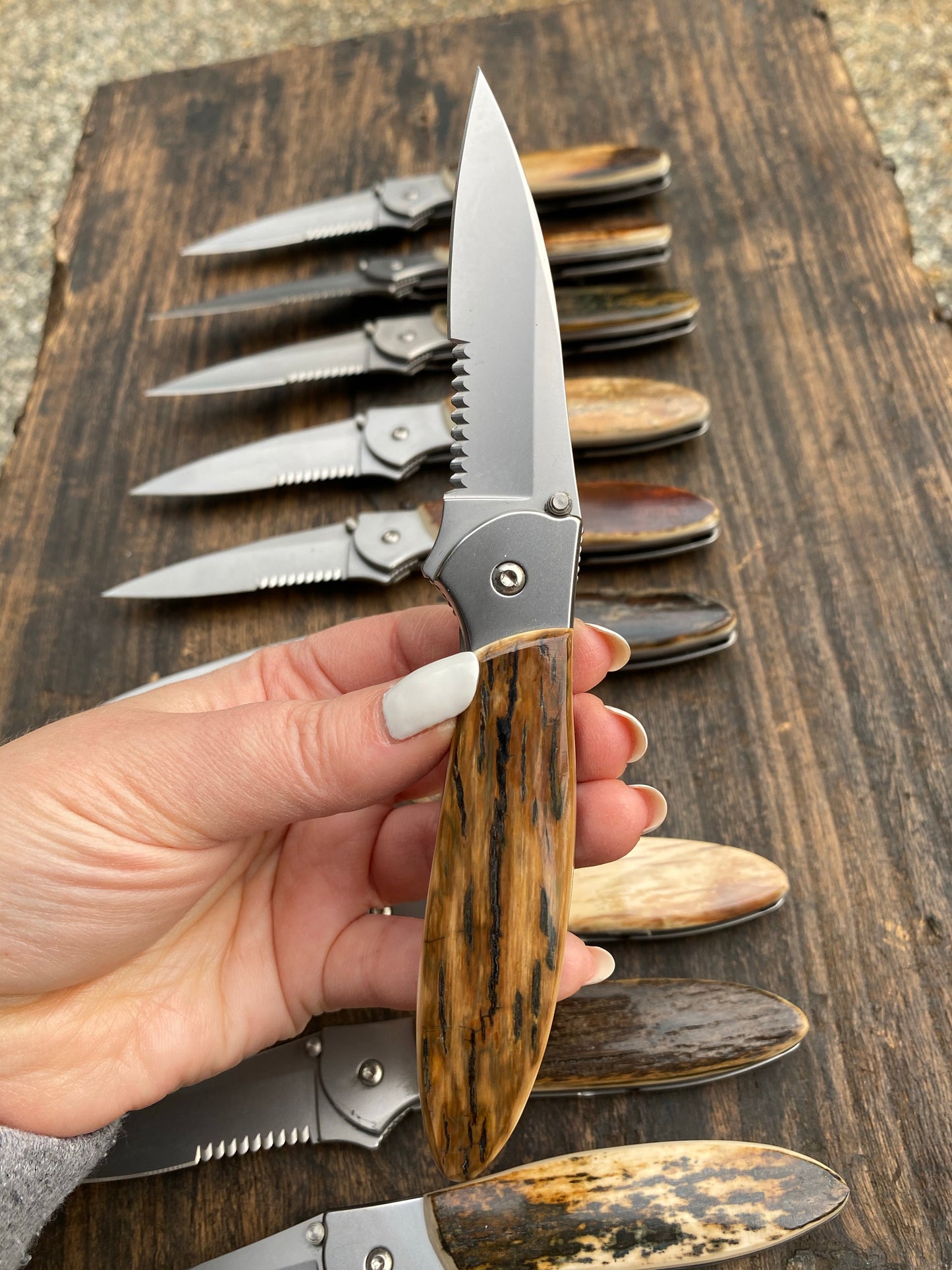 Kershaw Leek Fossil Mammoth Tusk Exterior Pocket Knife