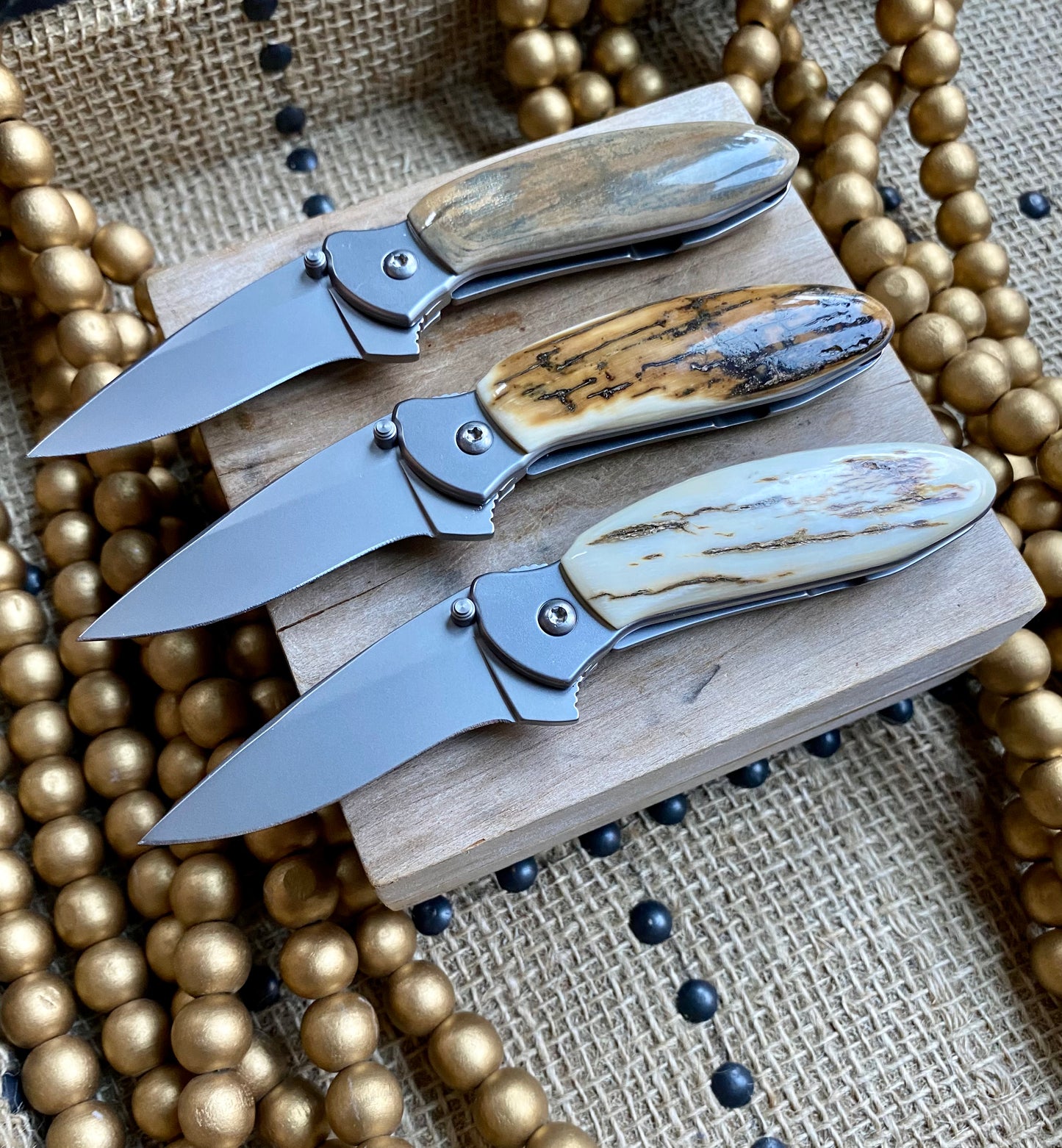 Kershaw Scallion Mammoth Ivory Pocket Knife
