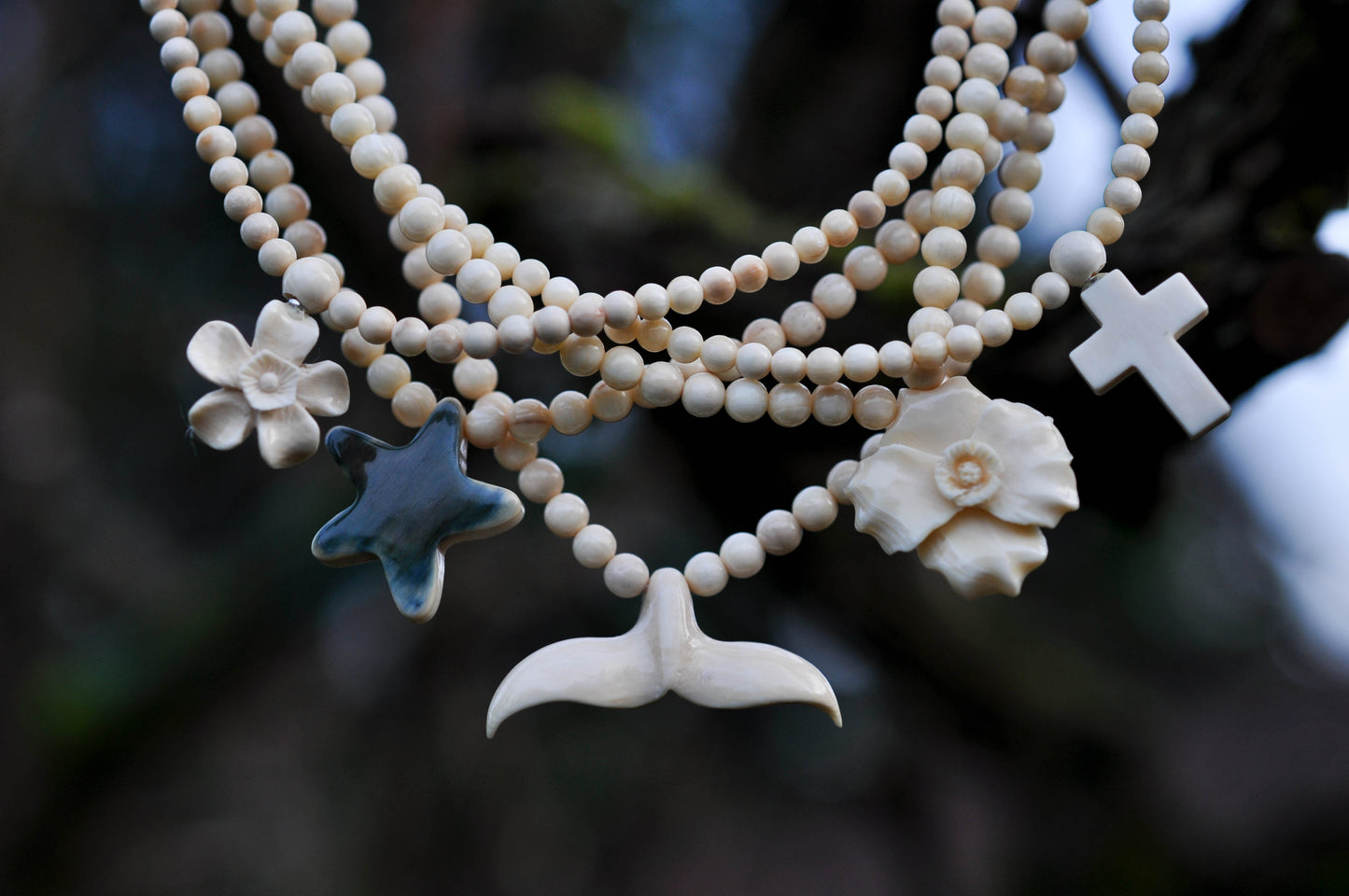 Mammoth Ivory Cross Necklace