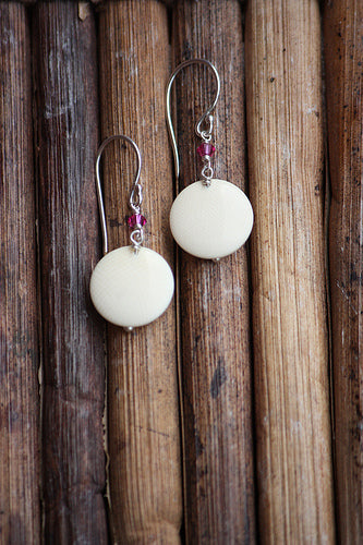 Domed Circle Earrings