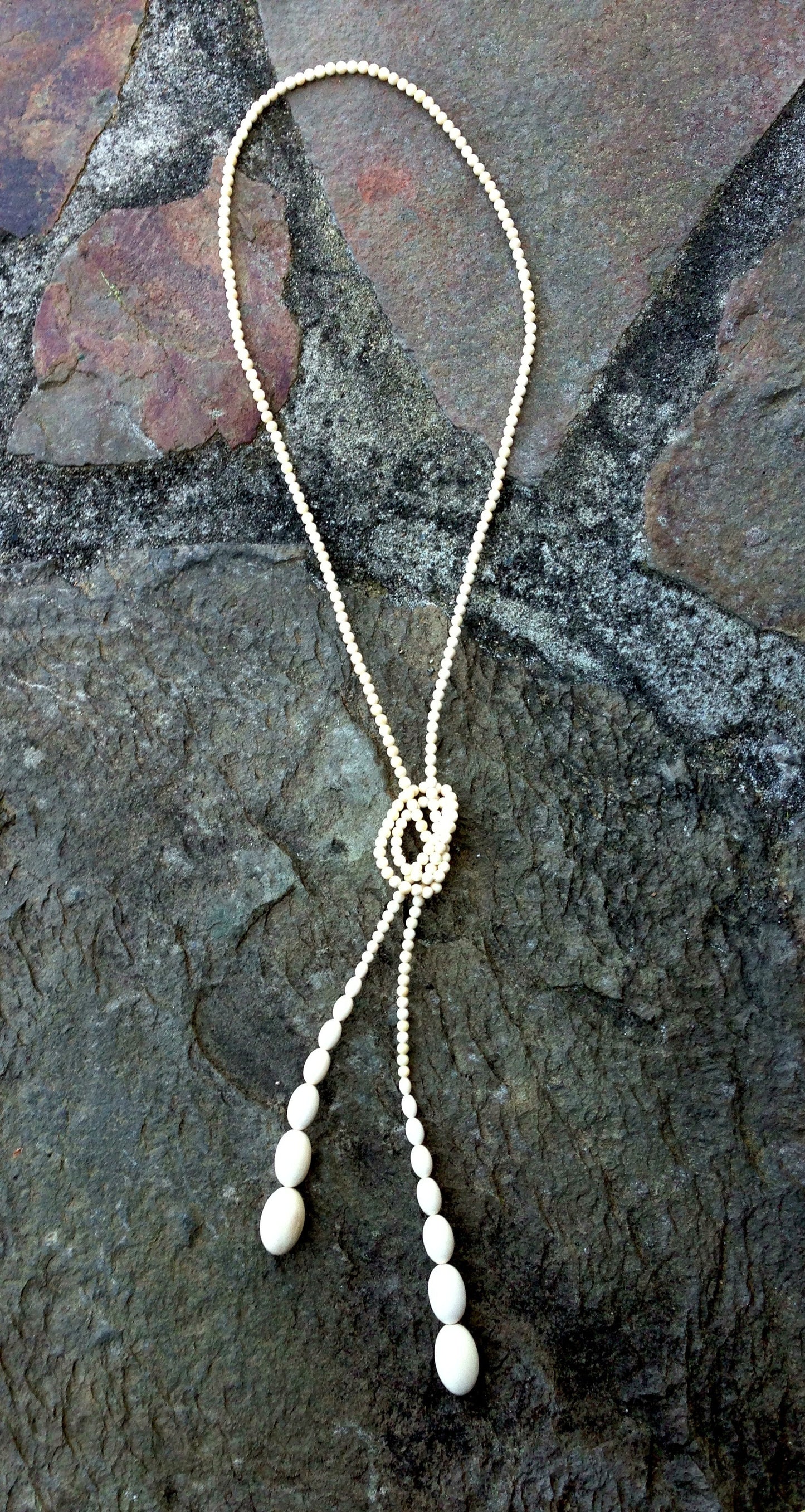 Fossil Mammoth Lariat Necklace