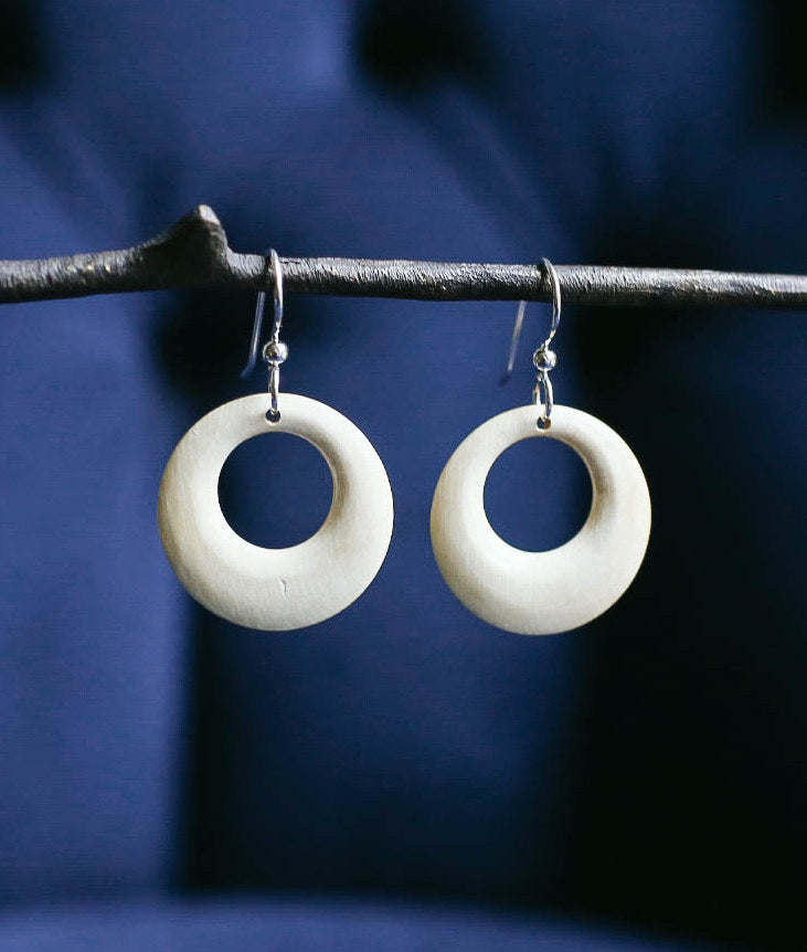Mammoth Open Circle Earrings